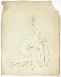 Verwundeter Krieger von der Statue in Rom