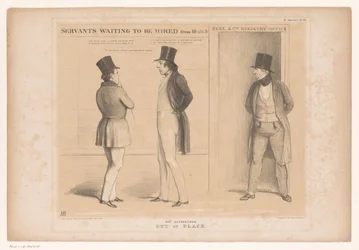Vor dem Büro von Robert Peel