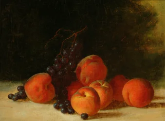 Stillleben mit Trauben und Pfirsichen, um 1845