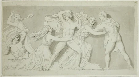 Amphion und Zethus Befreien ihre Mutter Antiope von der Wut von Dirce und Lycus