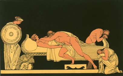 Thetis bringt Achilles die Rüstung