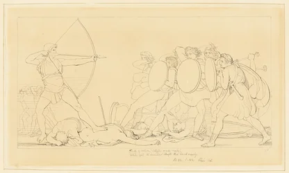 Odysseus tötet die Freier
