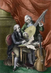 Wolfgang Amadeus Mozart und Franz Joseph Haydn