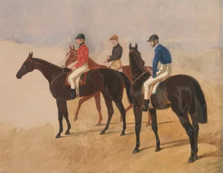 Steeplechase-Cracks: Allen McDonough auf Brunette, Tom Oliver auf Discount und Jem Mason auf Lottery