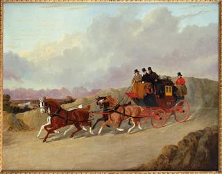 Die königliche Postkutsche von Edinburgh nach London