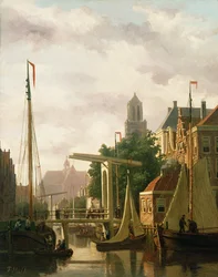 Ein Kanal in Amsterdam