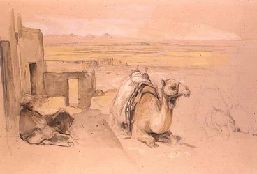Kamel, West-Theben