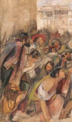 Studie für die Proklamation von Don Carlos