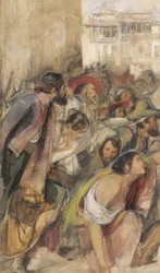 Studie zur Proklamation von Don Carlos, ca. 1834-28