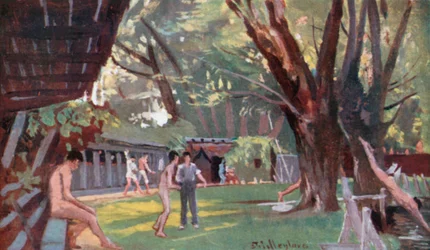 Die Badehütten, oder "Parsons