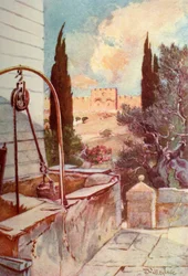 Das Goldene oder Schöne Tor vom Garten Gethsemane, 1902