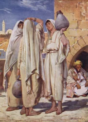 Das Heilige Land: Syrische Frauen an einem Brunnen