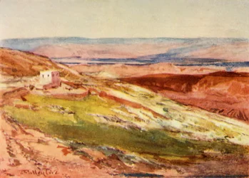 Das Tal des Jordan vom Ölberg, 1902