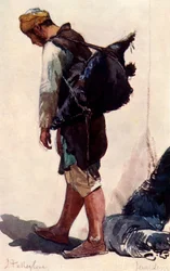Wasserträger stehende Figur, 1902
