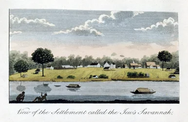 Blick auf die Siedlung namens Juden Savannah, 1813