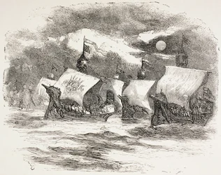 König Heinrichs Flotte segelt nach Frankreich, 1890