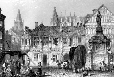 Palast des Herzogs von Bedford, Rouen, Frankreich, 19. Jahrhundert