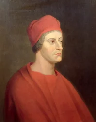Porträt des Schauspielers Henry Harris als Wolsey aus William Shakespeares Henry VIII, 1662