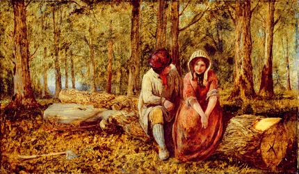 Das Werben des Holzfällers