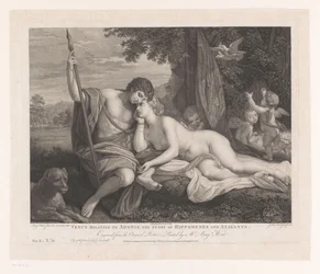 Venus erzählt Adonis die Geschichte von Hippomenes und Atalanta (Voornaamste schilderijen van Engeland)