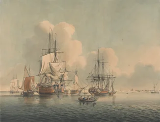 Kriegsschiffe vor Sheerness