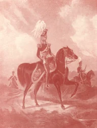 Offizier, 13. Leichte Dragoner, um 1820-1870, 1909