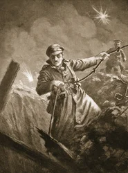 Leutnant G.P. Burlton hilft bewusstlose Männer aus einem Minenschacht zu retten
