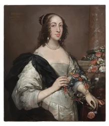 Elizabeth Wray, Baroness Norris, ca. 1638, übermalt ca. 1645