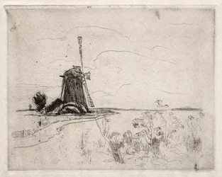 Mühle und Unkraut, Holland