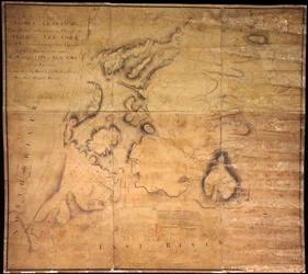 An seine Exzellenz George Clinton, Esq. . . . Dieser Plan der Stadt New York und ihrer Umgebung . . ., 1785