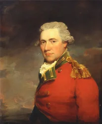Ein unbekannter britischer Offizier, wahrscheinlich des 11. (North Devonshire) Regiments zu Fuß, ca. 1800