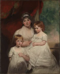 Mrs. John Garden (Ann Garden, 1769-1842) und ihre Kinder John (1796-1854) und Ann Margaret (geboren 1793)