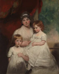 Mrs. John Garden Ann Garden, 1769-1842 und ihre Kinder, 1796 oder 1797