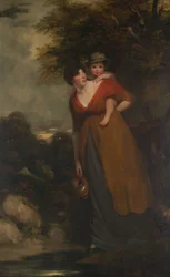 Mrs. Richard Brinsley Sheridan und ihr Sohn