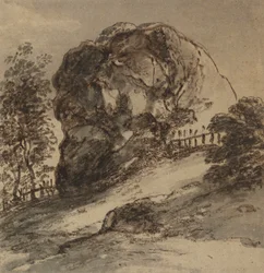 Studie eines massiven Felsens
