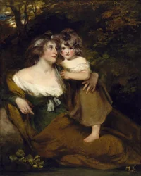 Die Gräfin von Darnley und ihre Tochter, Lady Elizabeth Bligh