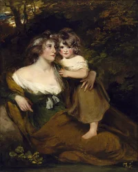 Die Gräfin von Darnley und ihre Tochter, Lady Elizabeth Bligh