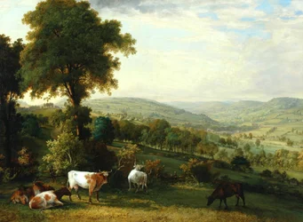 Blick auf Shibden Valley