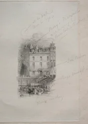 Napoleons Unterkunft, Quai Conti, 1836