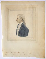 Porträt von Sir Captain West of the Dutton Indiaman, 1785