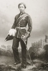 Albert Edward (1841-1910), graviert von D.J. Pound nach einem Foto, aus 