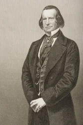 Samuel Phelps, graviert von D.J. Pound nach einem Foto, aus 