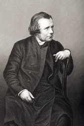 Samuel Wilberforce (1805-73), graviert von D.J. Pound nach einem Foto, aus 