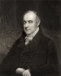 Sir Benjamin Hobhouse, 1. Baronet, graviert von John Cochran, aus 
