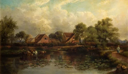 Bauernhof in Wood Lane, Handsworth, 1850-1908