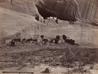 Ruinen der Klippenwohnungen, Canyon de Chelly, 1879-1881