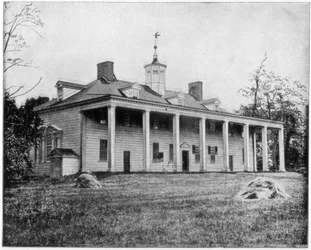 George Washingtons Haus, Mount Vernon, Virginia, späte 19. Jahrhundert
