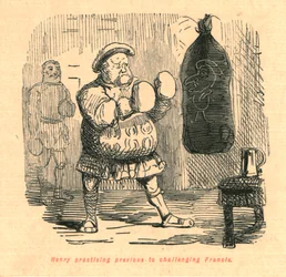 Henry übt vor der Herausforderung von Francis, 1897