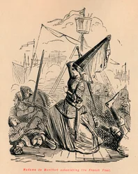 Madame de Montfort erstaunt die französische Flotte, ca. 1860