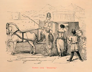 Römische Dame beim Einkaufen, 1852